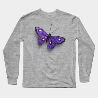 Real Butterfly Purple Long Sleeve T-Shirt